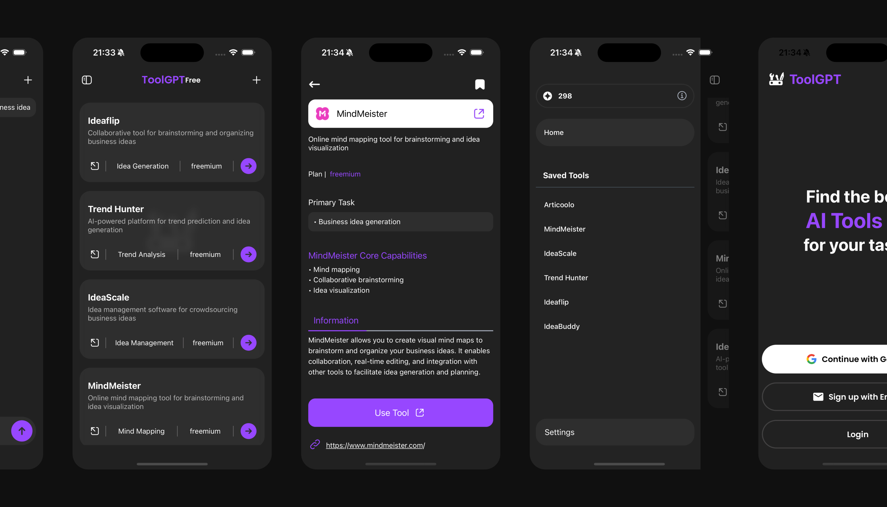 ToolGPT UI my work project